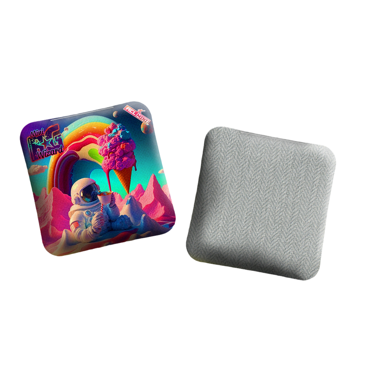 BG Cornhole MULTIPLE BAG TYPES - 2025 BG “ICE CREAM ASTRONAUT” 4" Mini Cornhole Bags- Set of 4 Bags