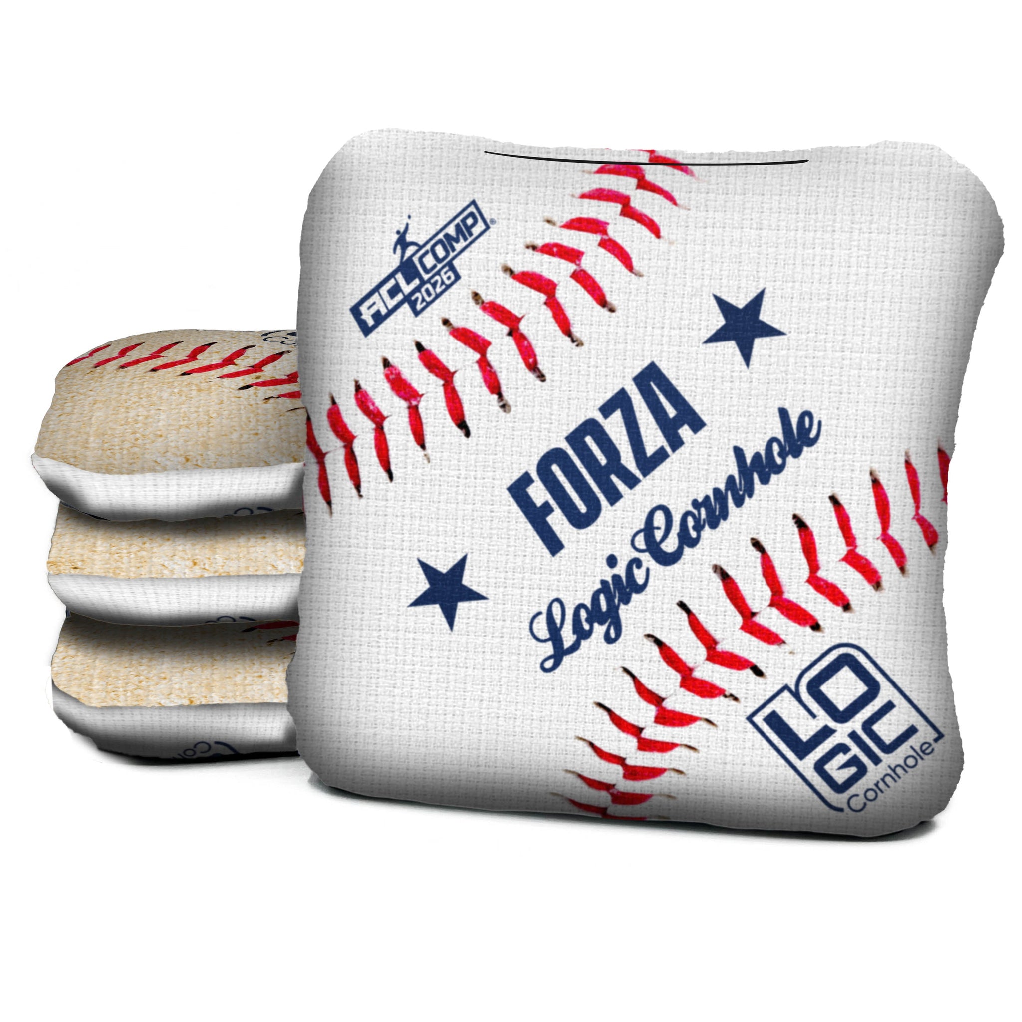 Logic Cornhole - Baseball  - ACL PRO 2026 BAGS - MULTIPLE BAG SERIES - Set of 4 bags
