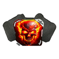 Bone | Fire Skull | ACL PRO Razor Cornhole Bags