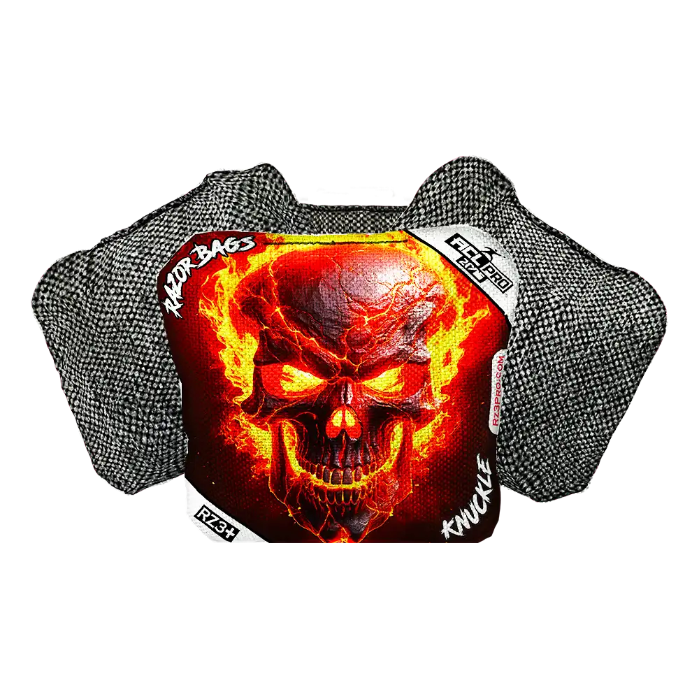 Knuckle | Fire Skull | ACL PRO Razor Cornhole Bags