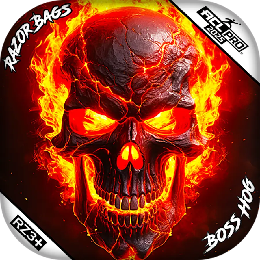 Boss Hog | Fire Skull | ACL PRO Razor Cornhole Bags