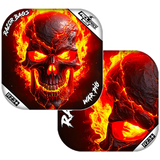 War Pig | Fire Skull | ACL PRO Razor Cornhole Bags