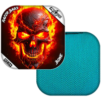Bone | Fire Skull | ACL PRO Razor Cornhole Bags