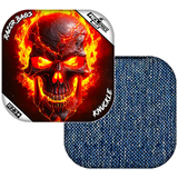 Knuckle | Fire Skull | ACL PRO Razor Cornhole Bags
