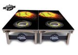 Fire Softball Cornhole Boards - Pro Solution Lite Series