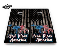 God Bless America Cornhole Boards - Pro Solution Lite Series