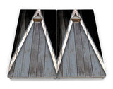 Team Color Triangle Cornhole Boards - Professional Tournament Series