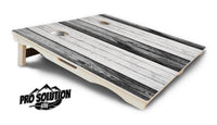 Grey Two Tone Slats Cornhole Boards - Pro Solution Lite Series
