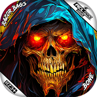 Bone | Grim Reaper | ACL PRO Razor Cornhole Bags