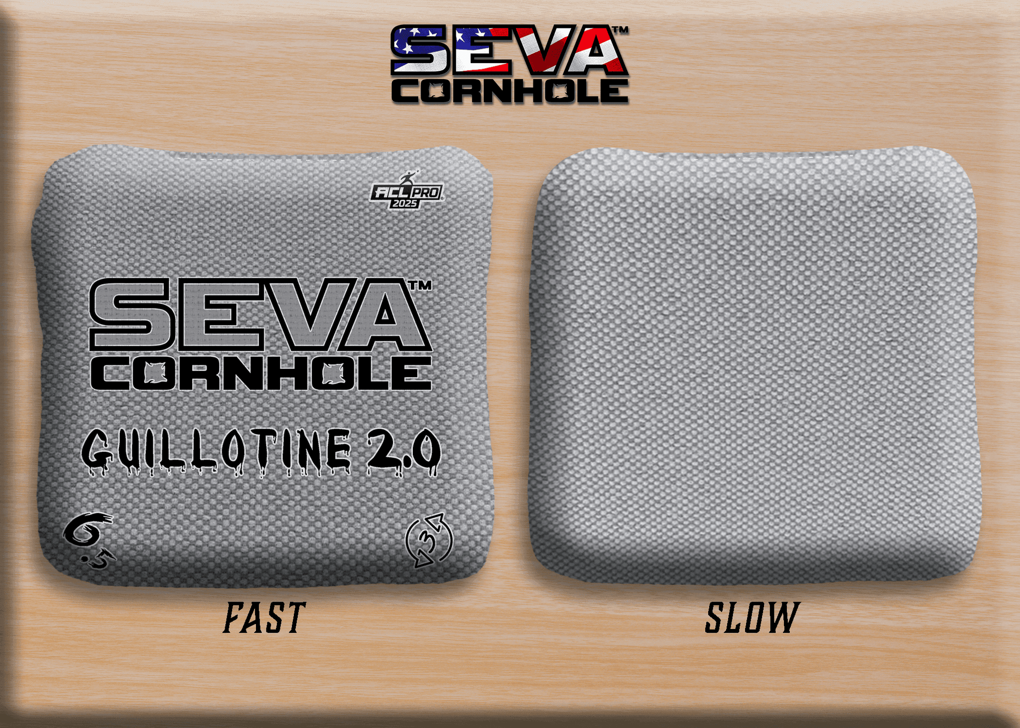 SEVA Cornhole - Guillotine 2.0 Broadcast Approved Edition - Set of 4 Cornhole bags