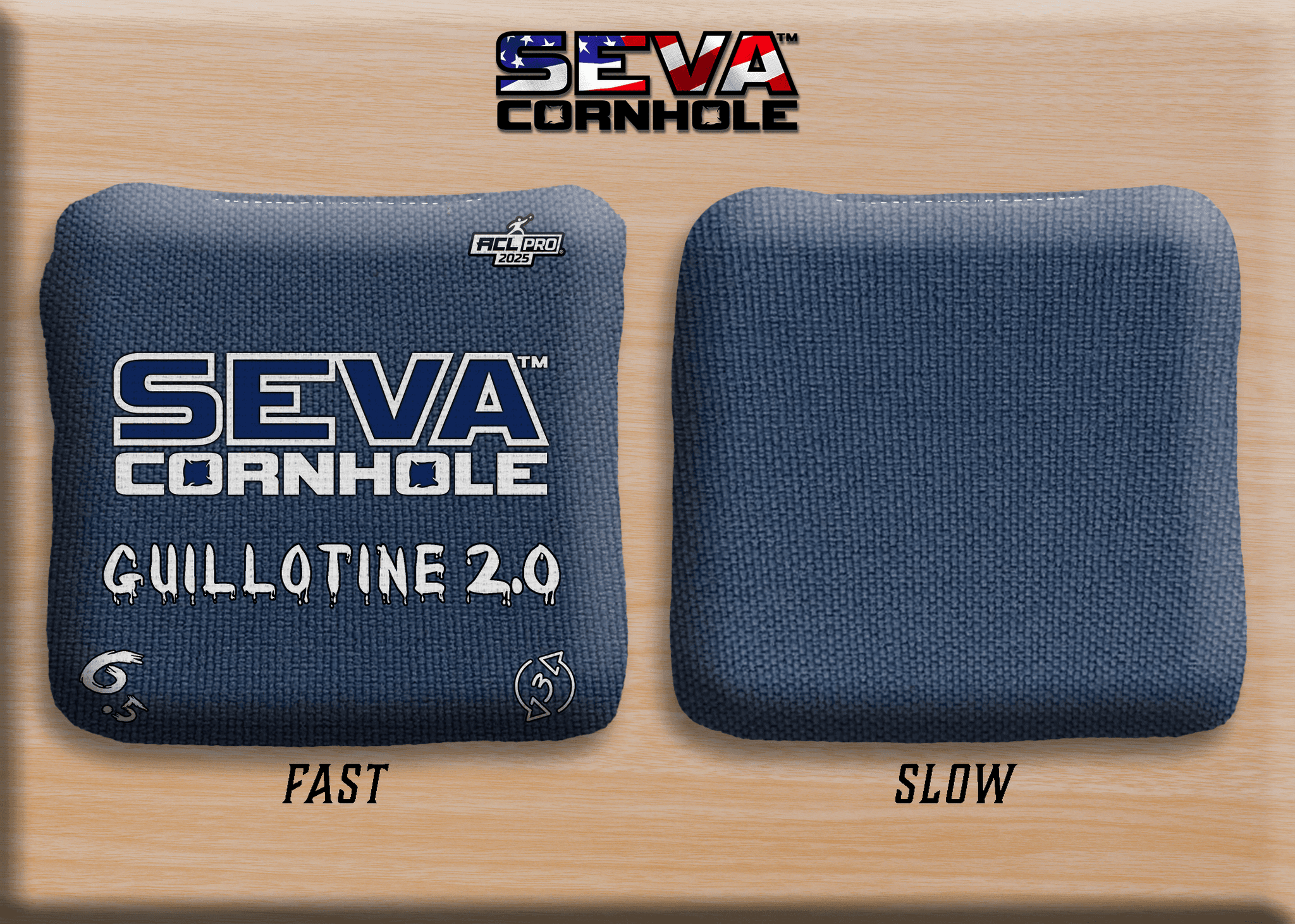 SEVA Cornhole - Guillotine 2.0 Broadcast Approved Edition - Set of 4 Cornhole bags