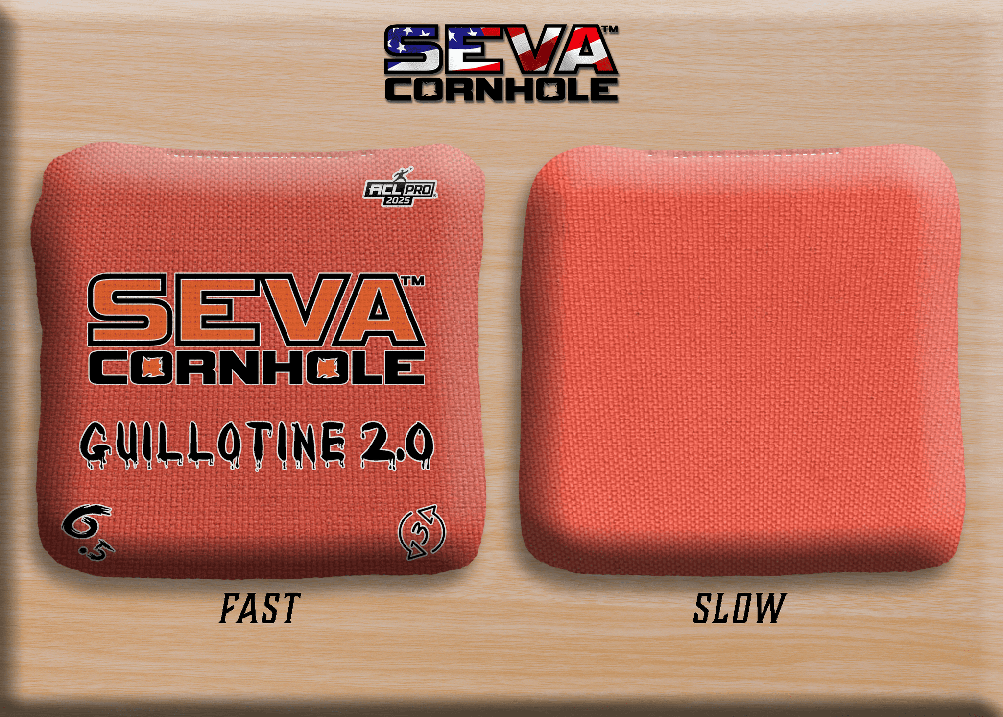 SEVA Cornhole - Guillotine 2.0 Broadcast Approved Edition - Set of 4 Cornhole bags