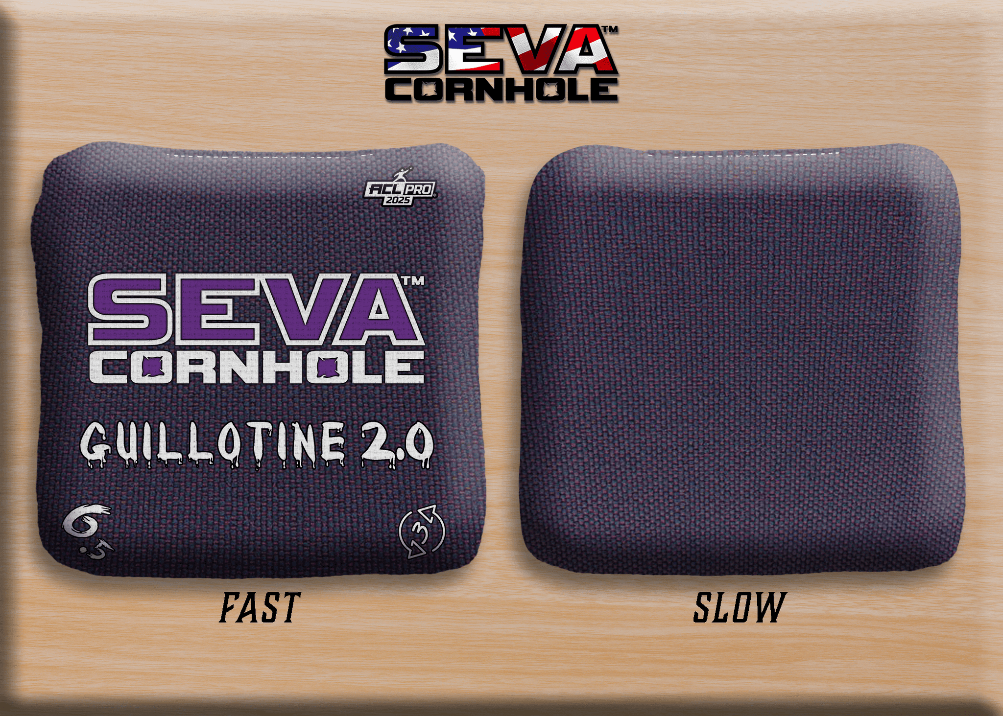 SEVA Cornhole - Guillotine 2.0 Broadcast Approved Edition - Set of 4 Cornhole bags