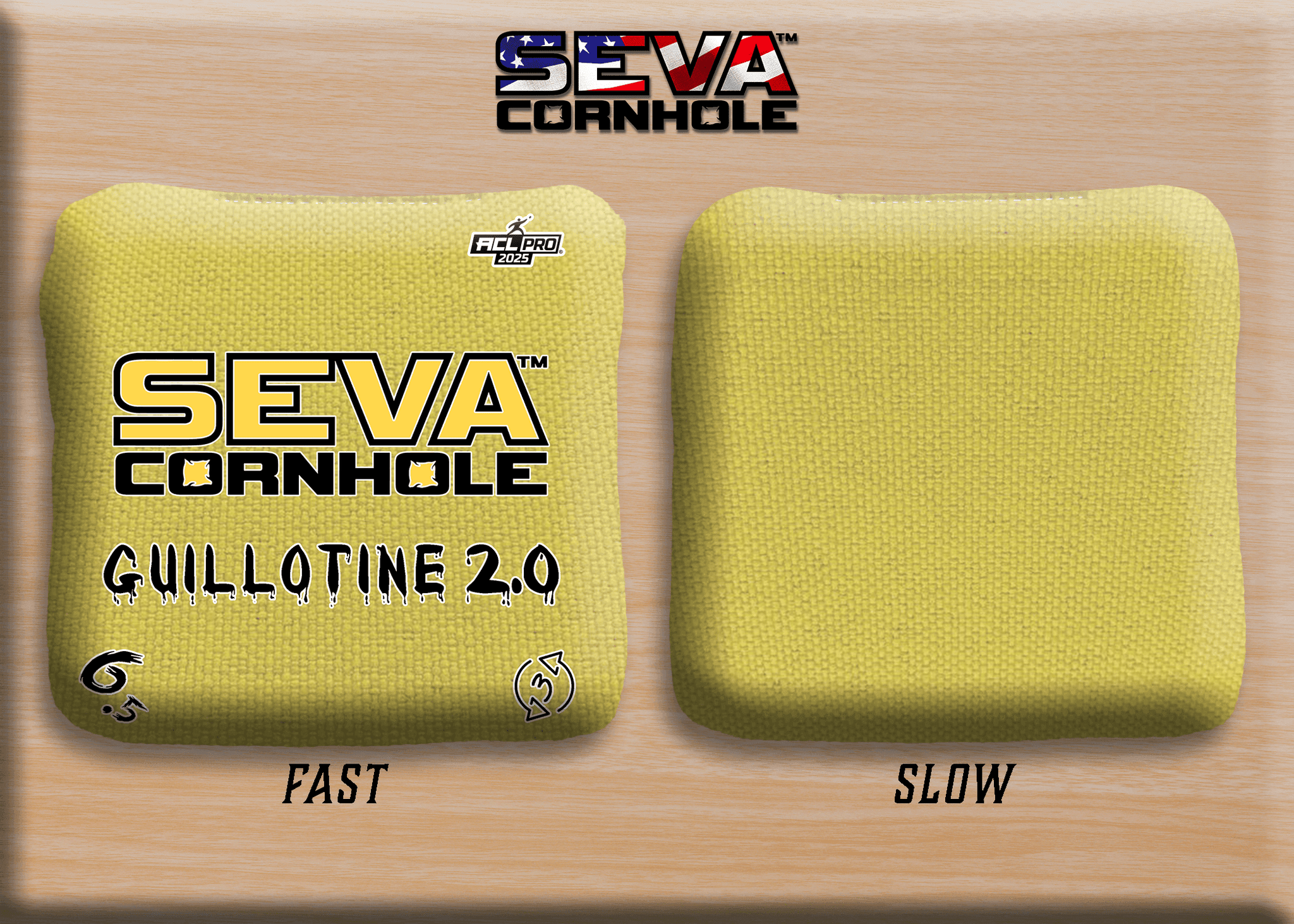 SEVA Cornhole - Guillotine 2.0 Broadcast Approved Edition - Set of 4 Cornhole bags