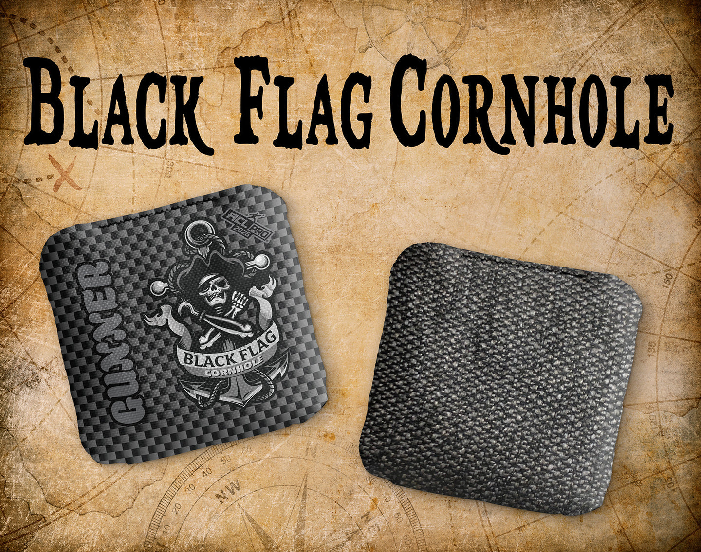 Black Flag Cornhole Gunner - Carbon - ACL Pro 2026