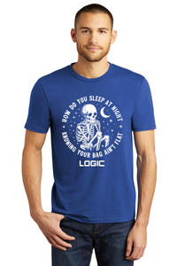 Logic Cornhole - How Do You Sleep At Night Skeleton T-Shirt - Multiple Colors Available