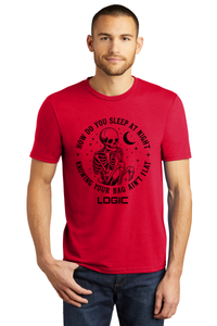 Logic Cornhole - How Do You Sleep At Night Skeleton T-Shirt - Multiple Colors Available