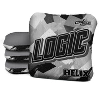 Logic Cornhole Angle Splat - Black White - ACL PRO 2026 BAGS - MULTIPLE BAG SERIES - Set of 4 bags