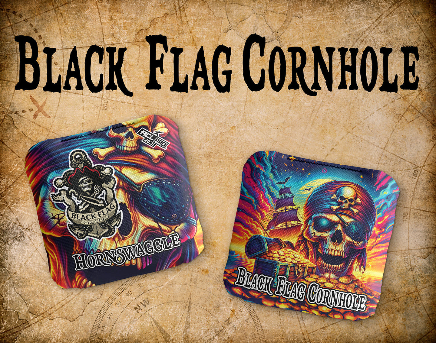 Black Flag Cornhole Hornswaggle - Treasure Island - ACL Pro 2026