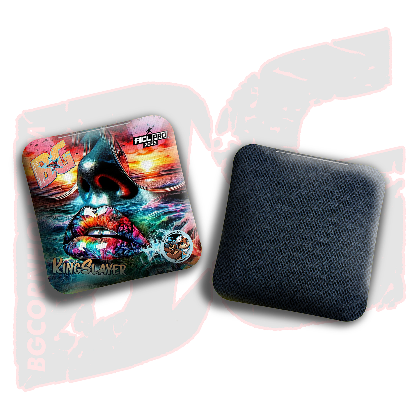 BG Cornhole 2026 Multiple Bag Models  "CaddySack Hot Girl Summer” Collab - ACL Pro Stamped Cornhole Bags - SET OF 4 BAGS