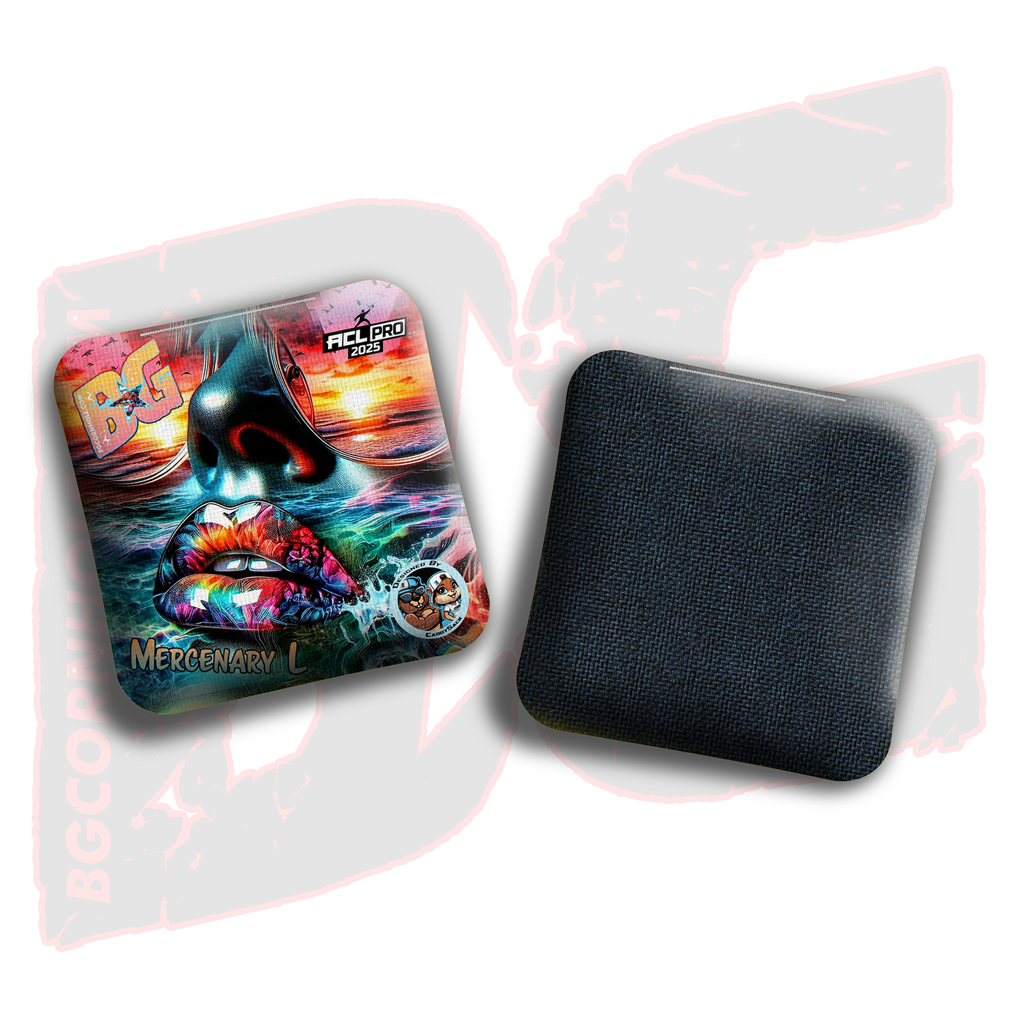 BG Cornhole 2026 Multiple Bag Models  "CaddySack Hot Girl Summer” Collab - ACL Pro Stamped Cornhole Bags - SET OF 4 BAGS