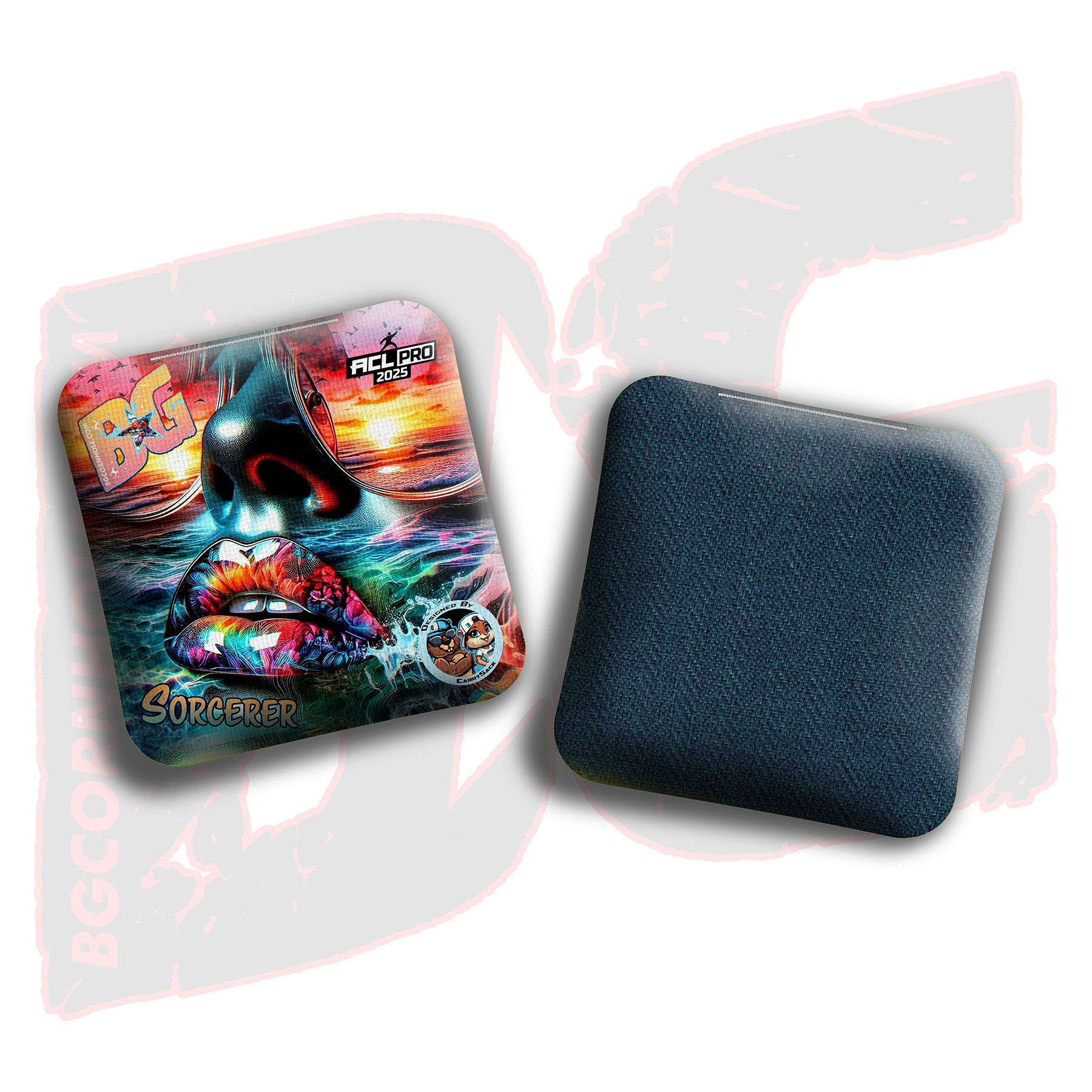 BG Cornhole 2026 Multiple Bag Models  "CaddySack Hot Girl Summer” Collab - ACL Pro Stamped Cornhole Bags - SET OF 4 BAGS