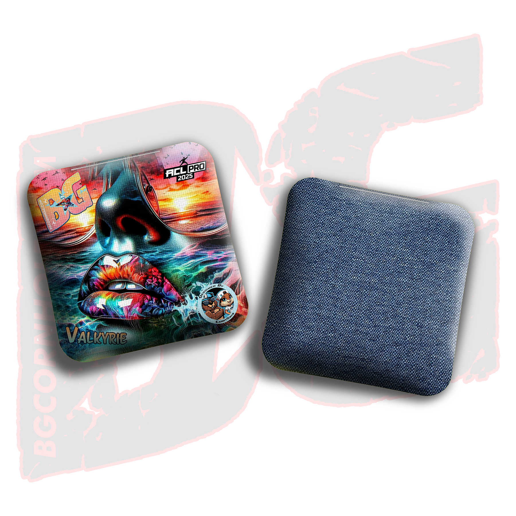 BG Cornhole 2026 Multiple Bag Models  "CaddySack Hot Girl Summer” Collab - ACL Pro Stamped Cornhole Bags - SET OF 4 BAGS