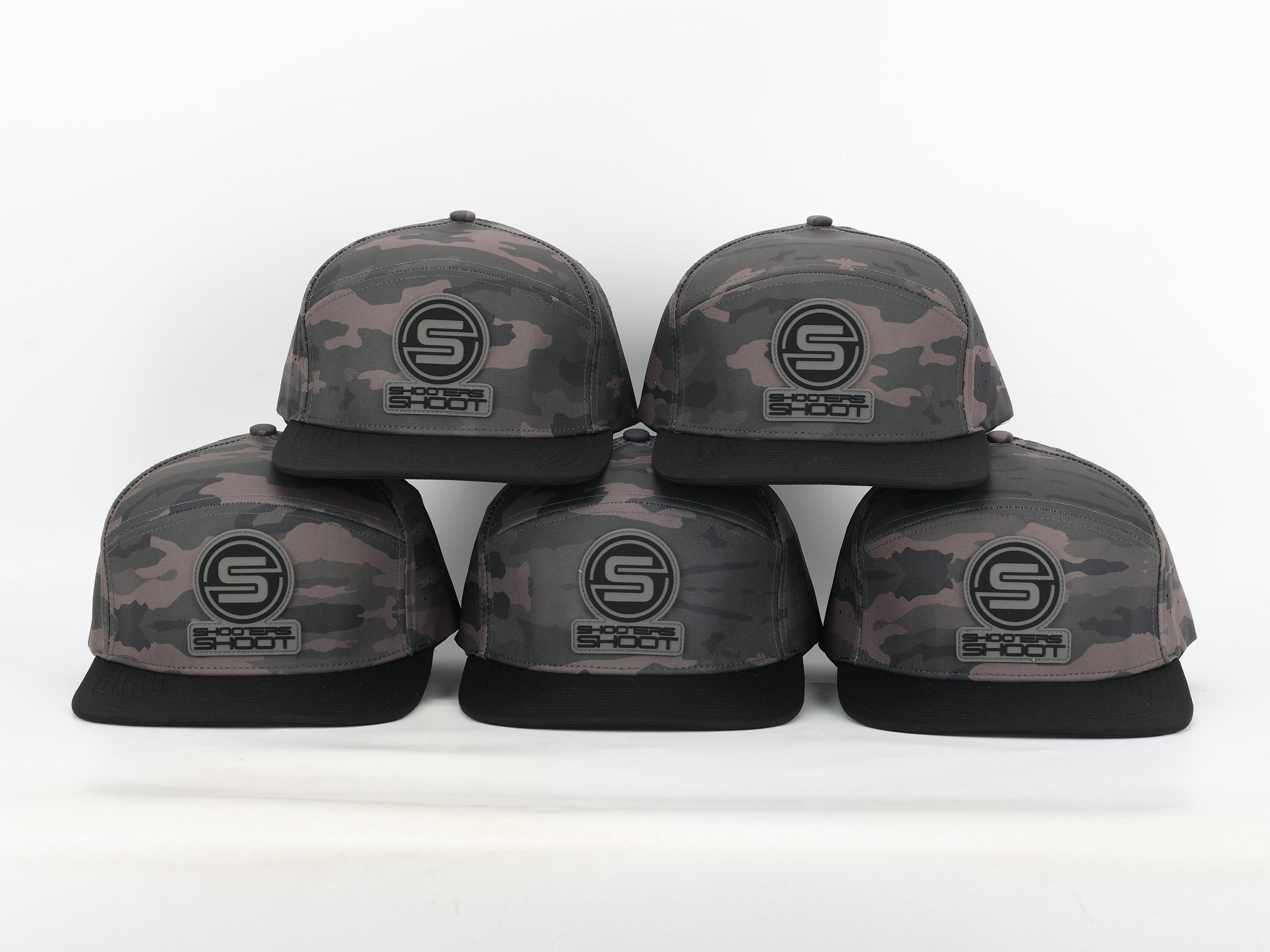 Killshots Cornhole 7 Panel Flat-Bill Snap-Back "Tactical" Hat - Camo