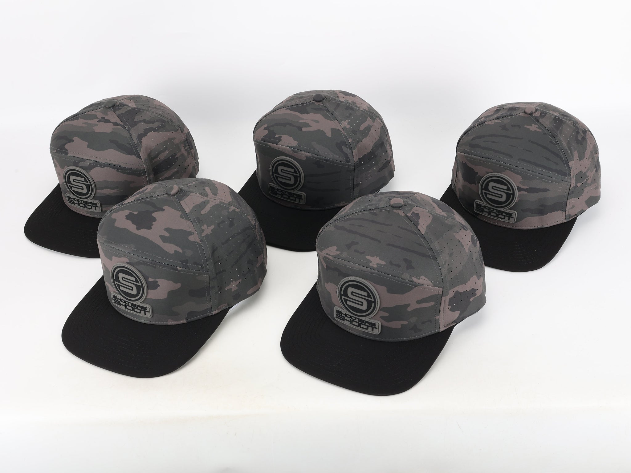 Killshots Cornhole 7 Panel Flat-Bill Snap-Back "Tactical" Hat - Camo