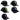 BG Cornhole Black 112 Trucker Hat - Colored Embroidery - RICHARDSON