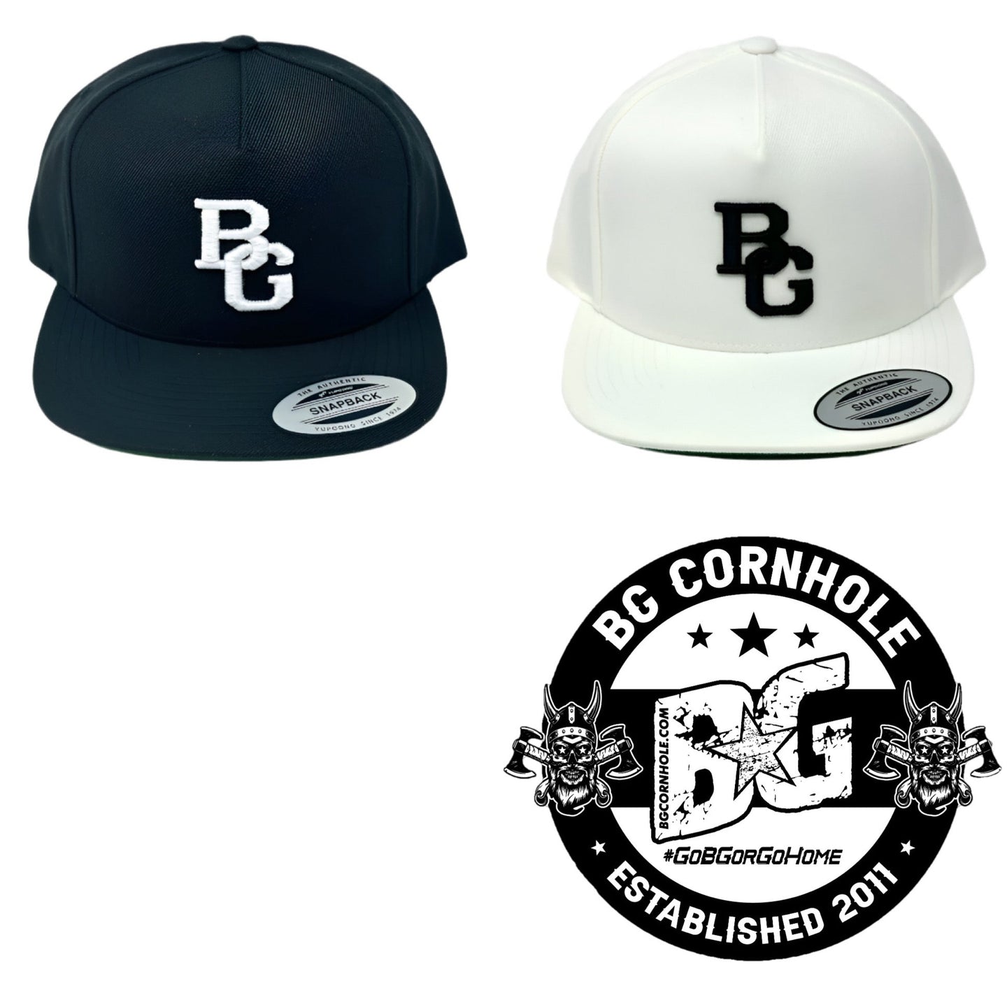 BG CornholeSnapBack Flat Bill Hat - YUPOONG
