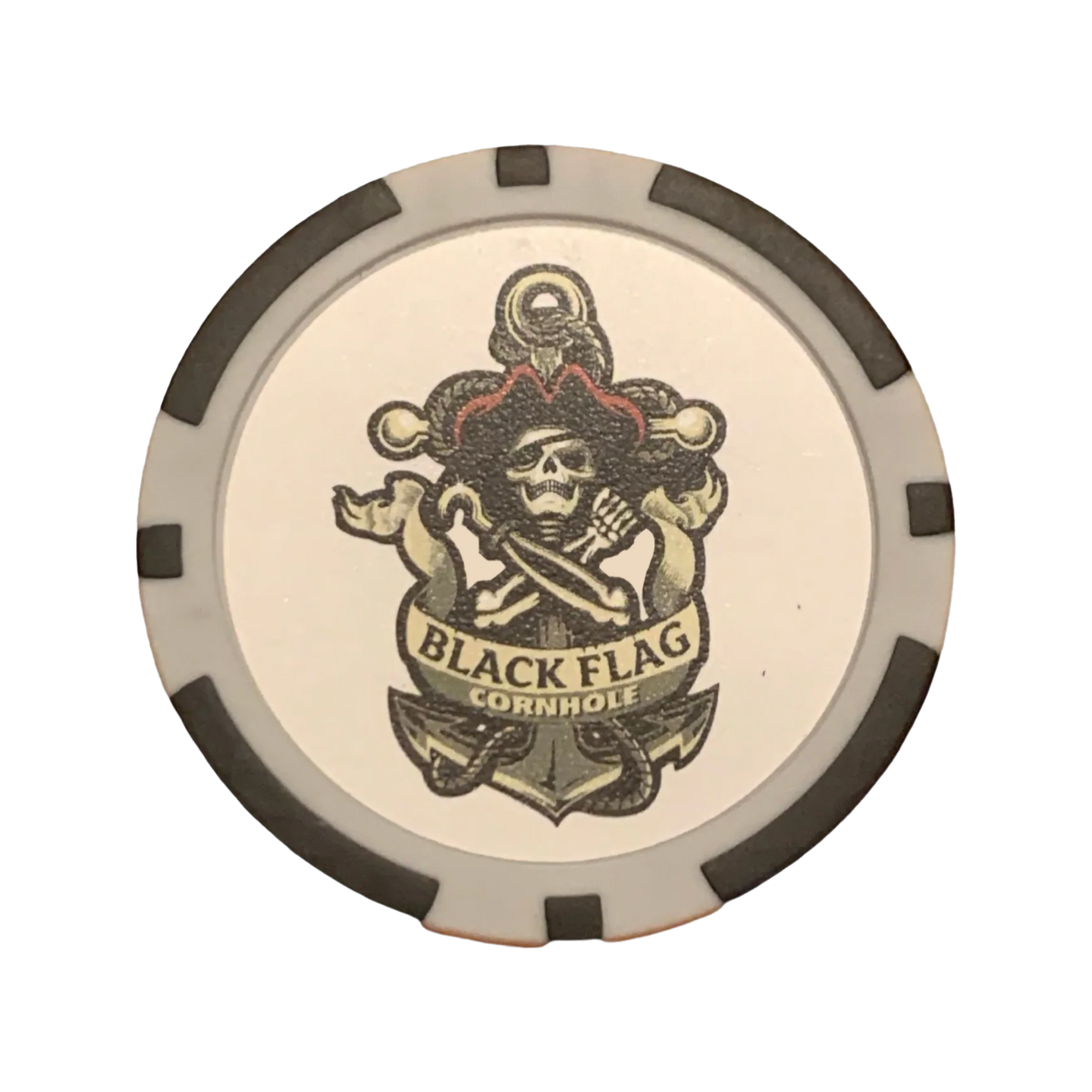 Black Flag Cornhole Flip Chip