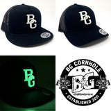 BG Cornhole GLOW BG Logo Trucker Hat - YUPOONG