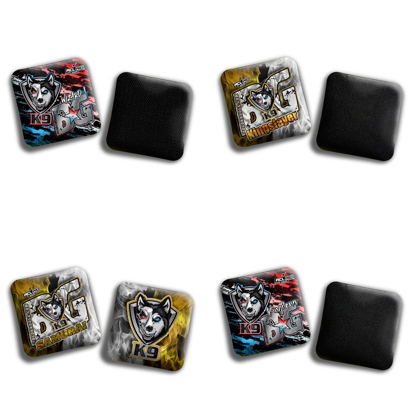 BG Cornhole 2026 Multiple Bag Models "K9 Unit” Collab - ACL Pro Stamped Cornhole Bags - SET OF 4 BAGS
