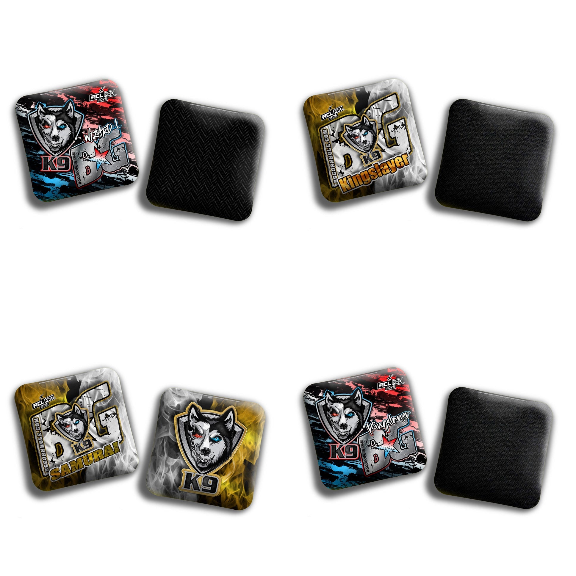 BG Cornhole 2026 Multiple Bag Models "K9 Unit” Collab - ACL Pro Stamped Cornhole Bags - SET OF 4 BAGS