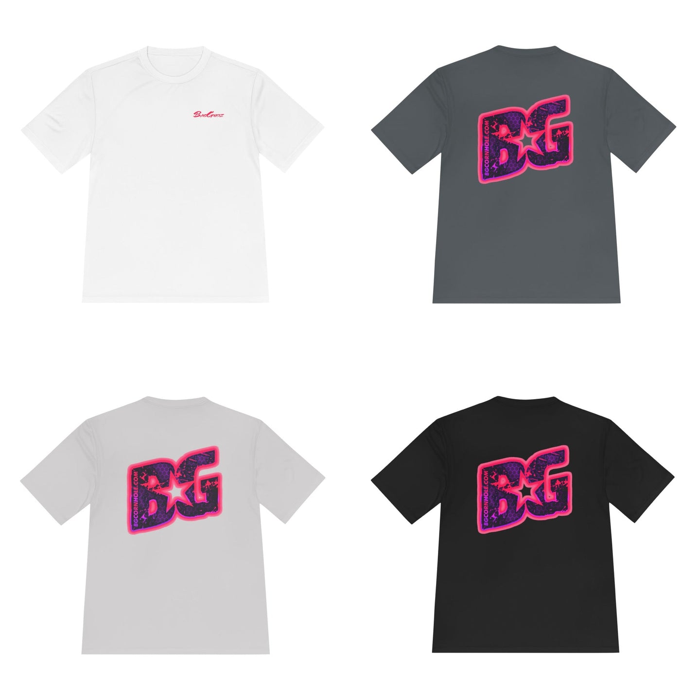 BG Cornhole Pink/Purple Hex Glow Unisex Comfort Colors Tee - Multiple Colors