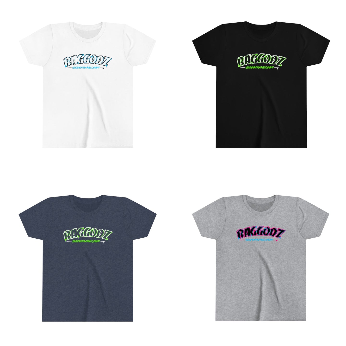BG Cornhole Youth BagGodz Unisex Tee - Multiple Colors