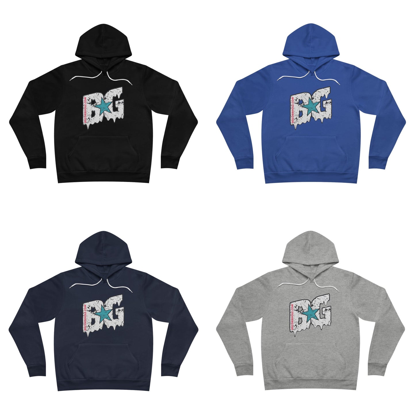 BG Cornhole Drip Unisex Fleece Hoodie - Multiple Colors
