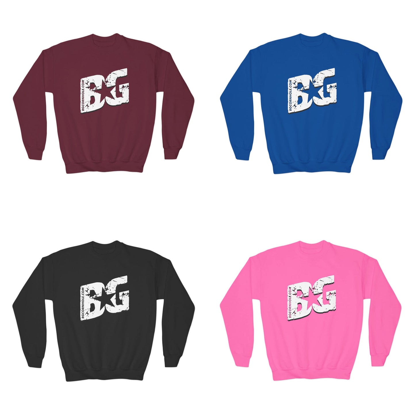 BG Cornhole Youth BG Unisex Crewneck - Multiple Colors