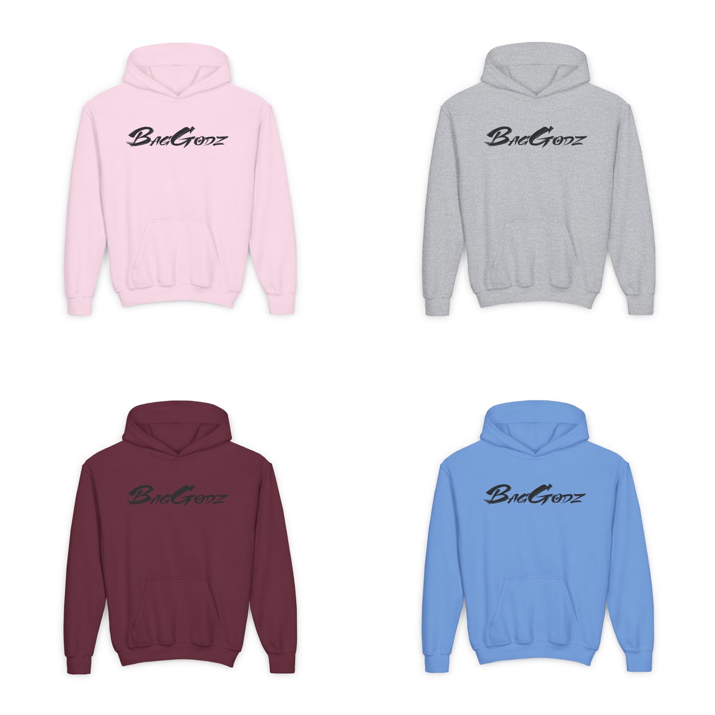 BG Cornhole Youth BagGodz Unisex Hoodie - Multiple Colors