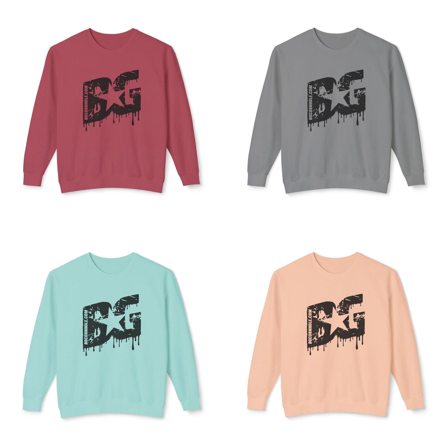 BG Cornhole Drip BG lightweight crewneck - Multiple Colors