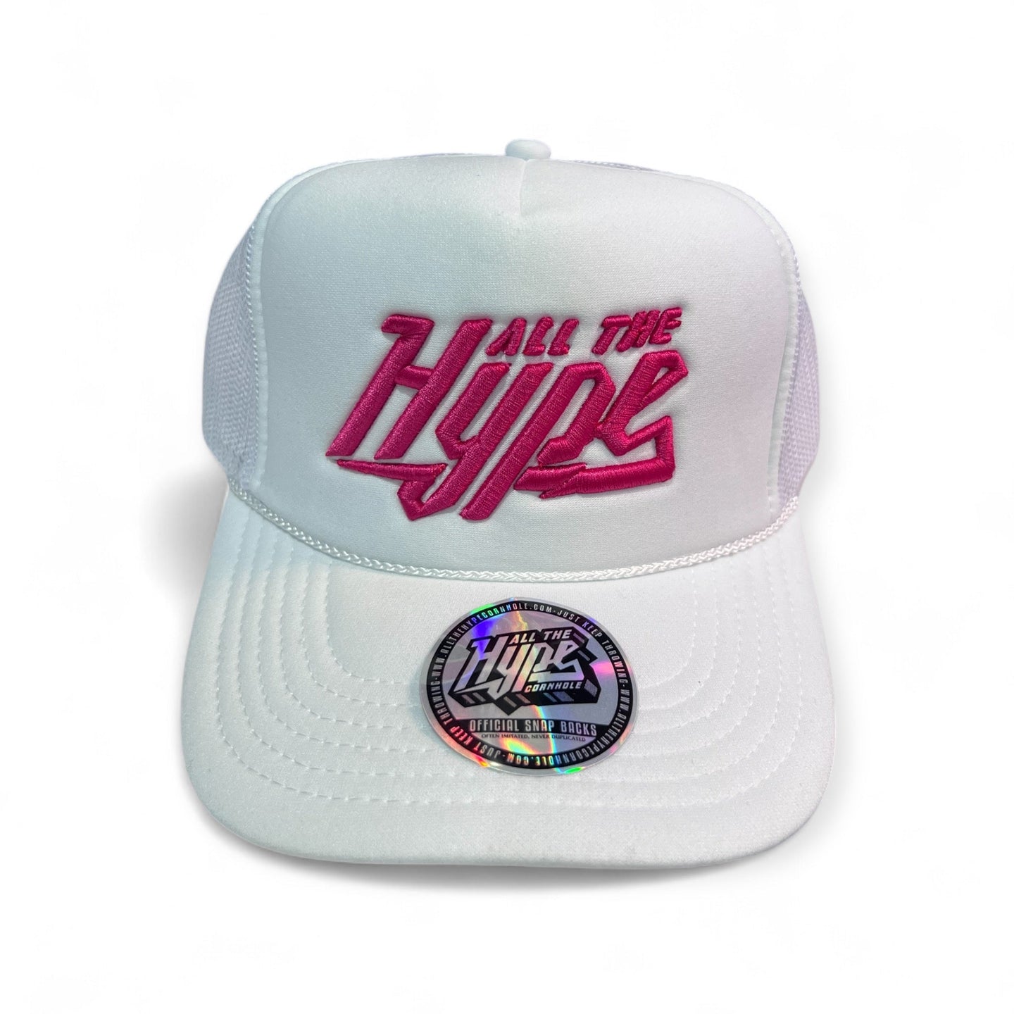 Traditional Trucker (White & Violet)