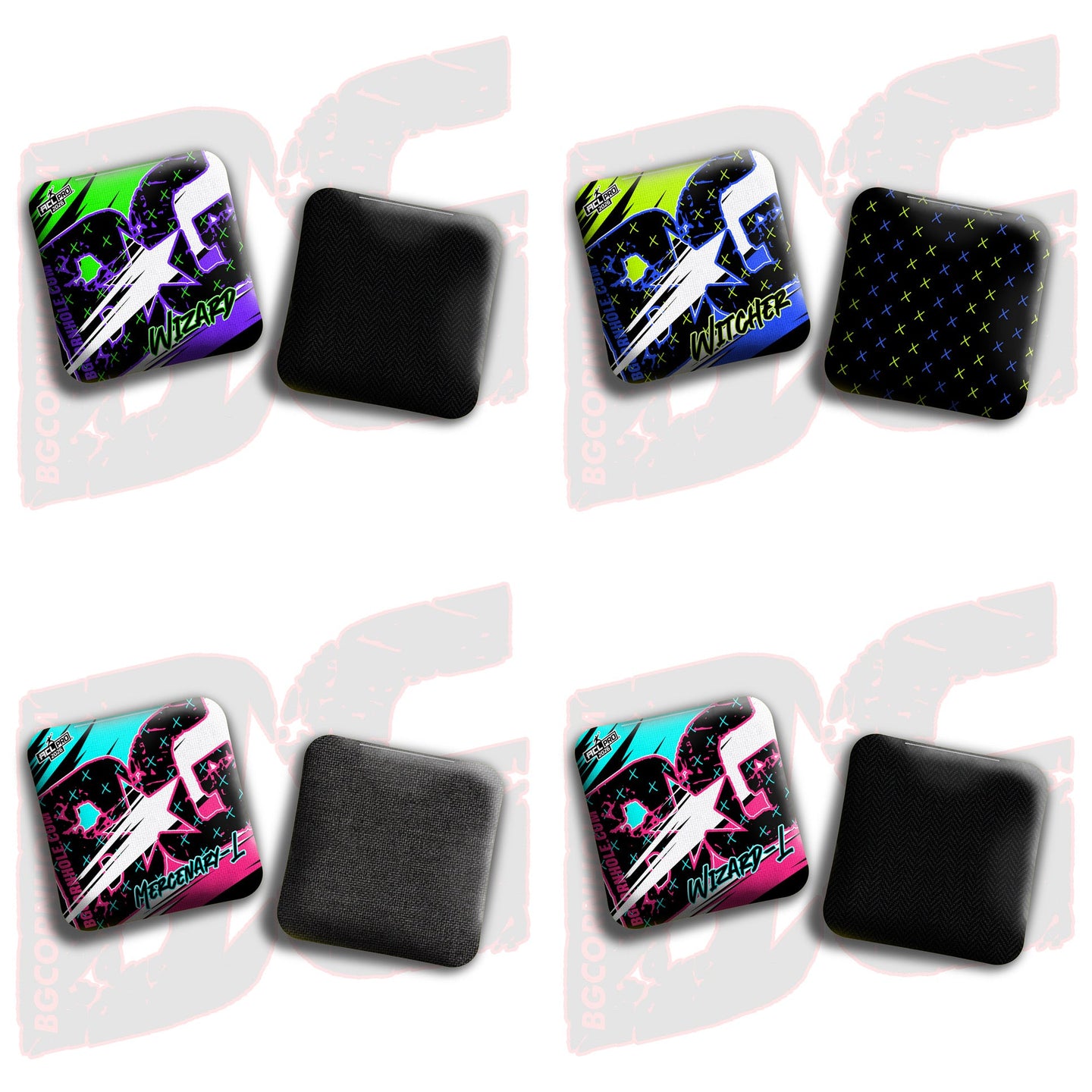 BG Cornhole 2026 Multiple Bag Models  “Rocket Fuel” - ACL Pro Stamped Cornhole Bags - SET OF 4 BAGS