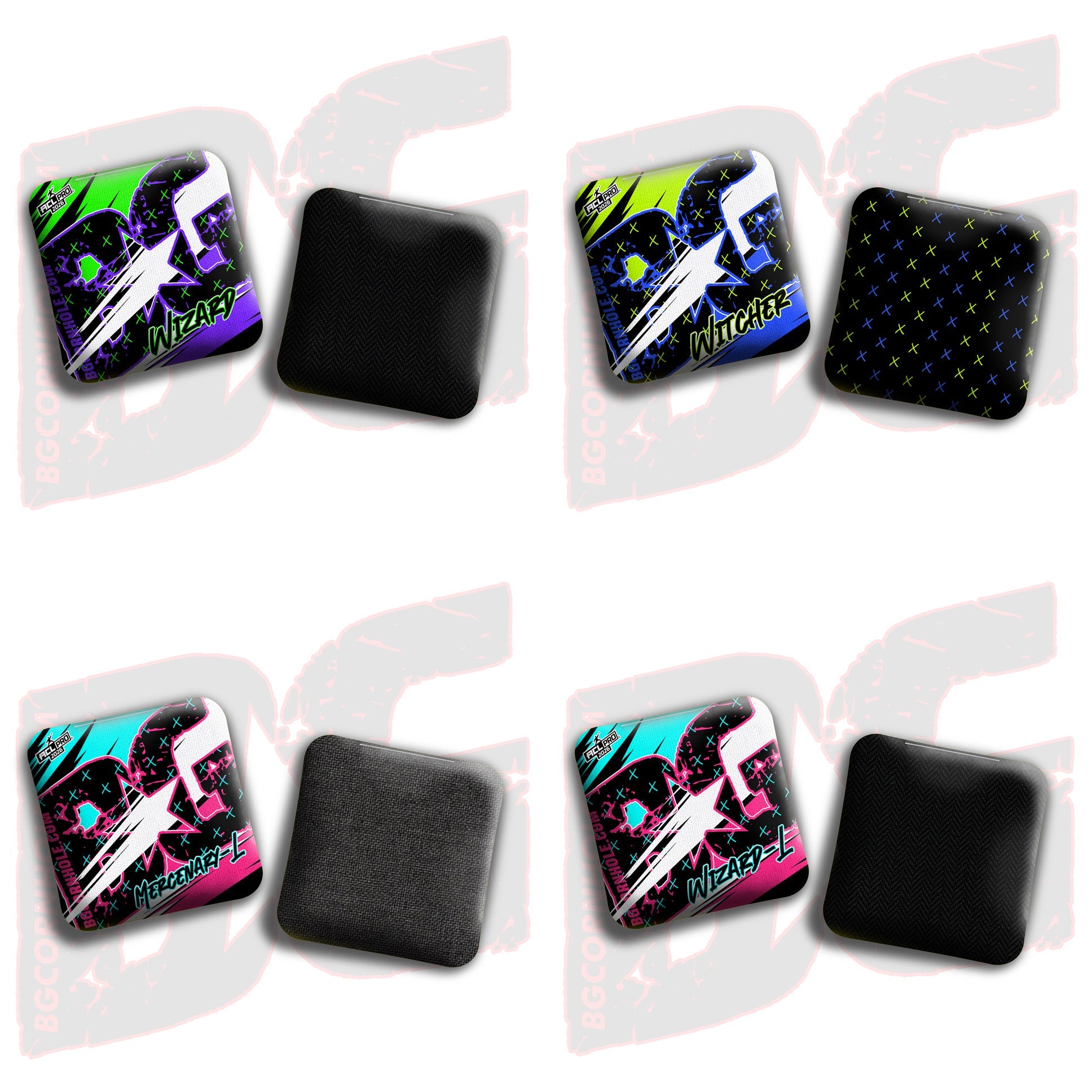 BG Cornhole 2026 Multiple Bag Models  “Rocket Fuel” - ACL Pro Stamped Cornhole Bags - SET OF 4 BAGS