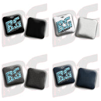 BG Cornhole 2026 Multiple Bag Models "Baby Blue Logo Colormatch" - ACL Pro Stamped Cornhole Bags - SET OF 4 BAGS