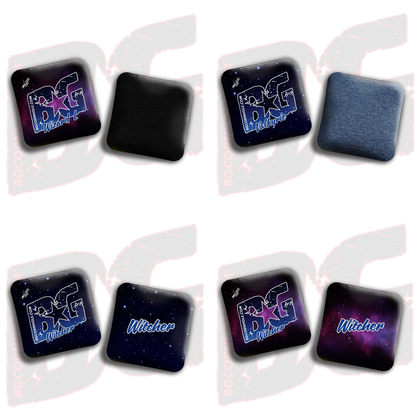 BG Cornhole 2026 BG Multiple Bag Types - "Galaxy" - ACL Pro Stamped Cornhole Bags - SET OF 4 BAGS