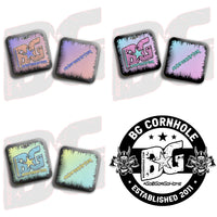 BG Cornhole 2026 COMP BG SHAPESHIFTER - "Halftone" - ACL Comp Stamped Cornhole Bags - SET OF 4 BAGS