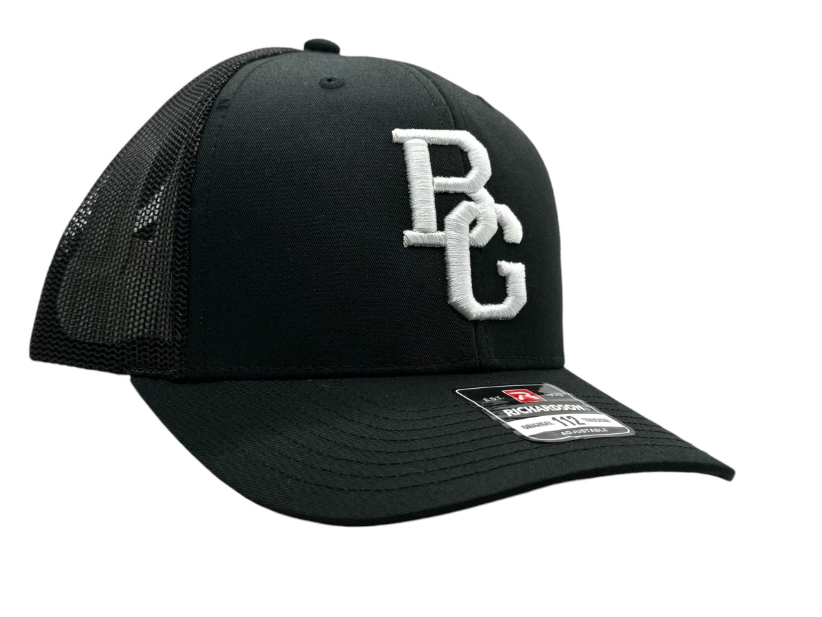 BG Cornhole Black 112 Trucker Hat - Colored Embroidery - RICHARDSON