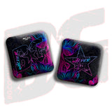 BG Cornhole 2026 Multiple Bag Models  “Ink Blossom” - ACL Pro Stamped Cornhole Bags - SET OF 4 BAGS