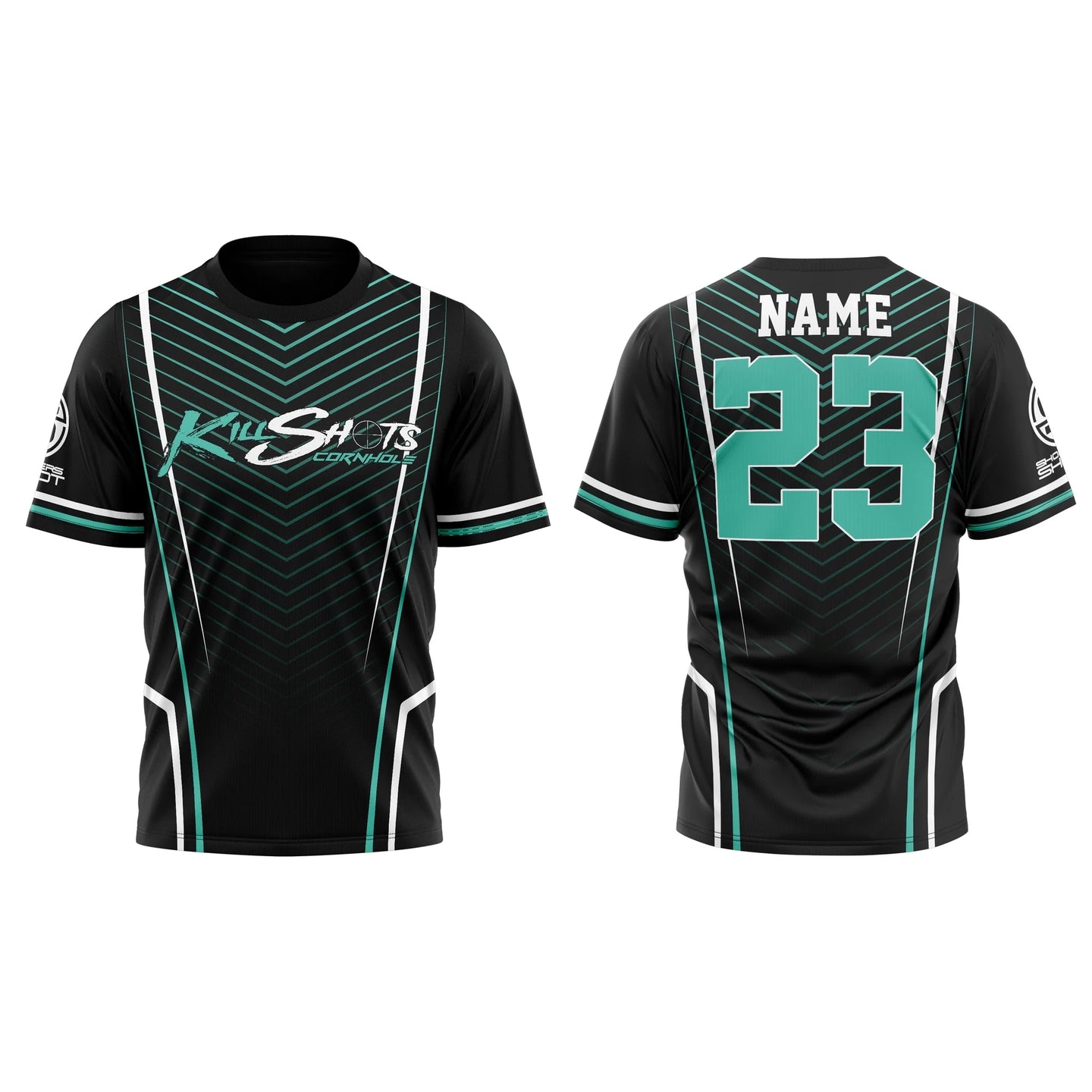 Killshots Cornhole Sublimated Premium Sports Jersey - "V-Stripe"